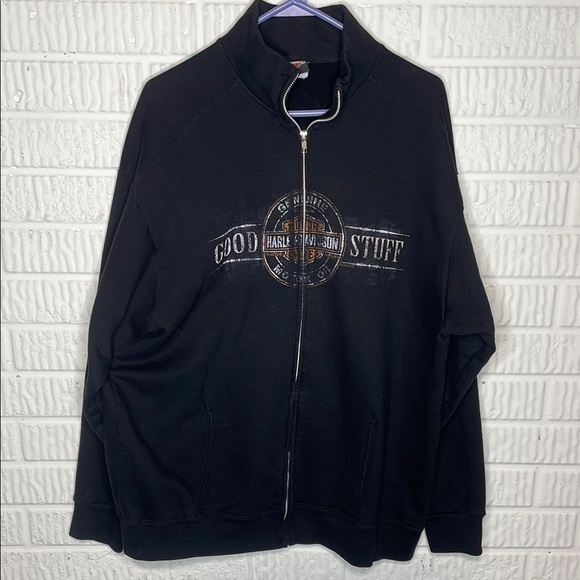 Harley-Davidson Other - Harley-Davidson Black Men's Sweatshirt Jacket